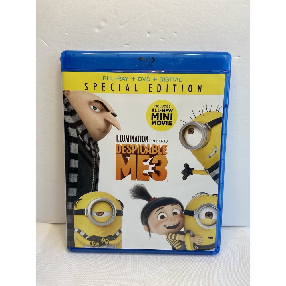 Despicable Me 3 Blu-ray‎ DVD Digital Special Edition Illumination Minions Movie